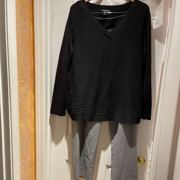 david dart Other - blck/wht dress pants w/ match blck sweater